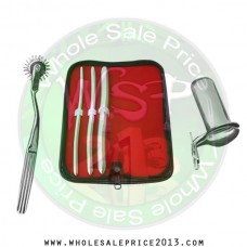  Hegar uterine dilator 3 pieces set, 7-8, 9-10, 15-16,  pinwheel, collin large